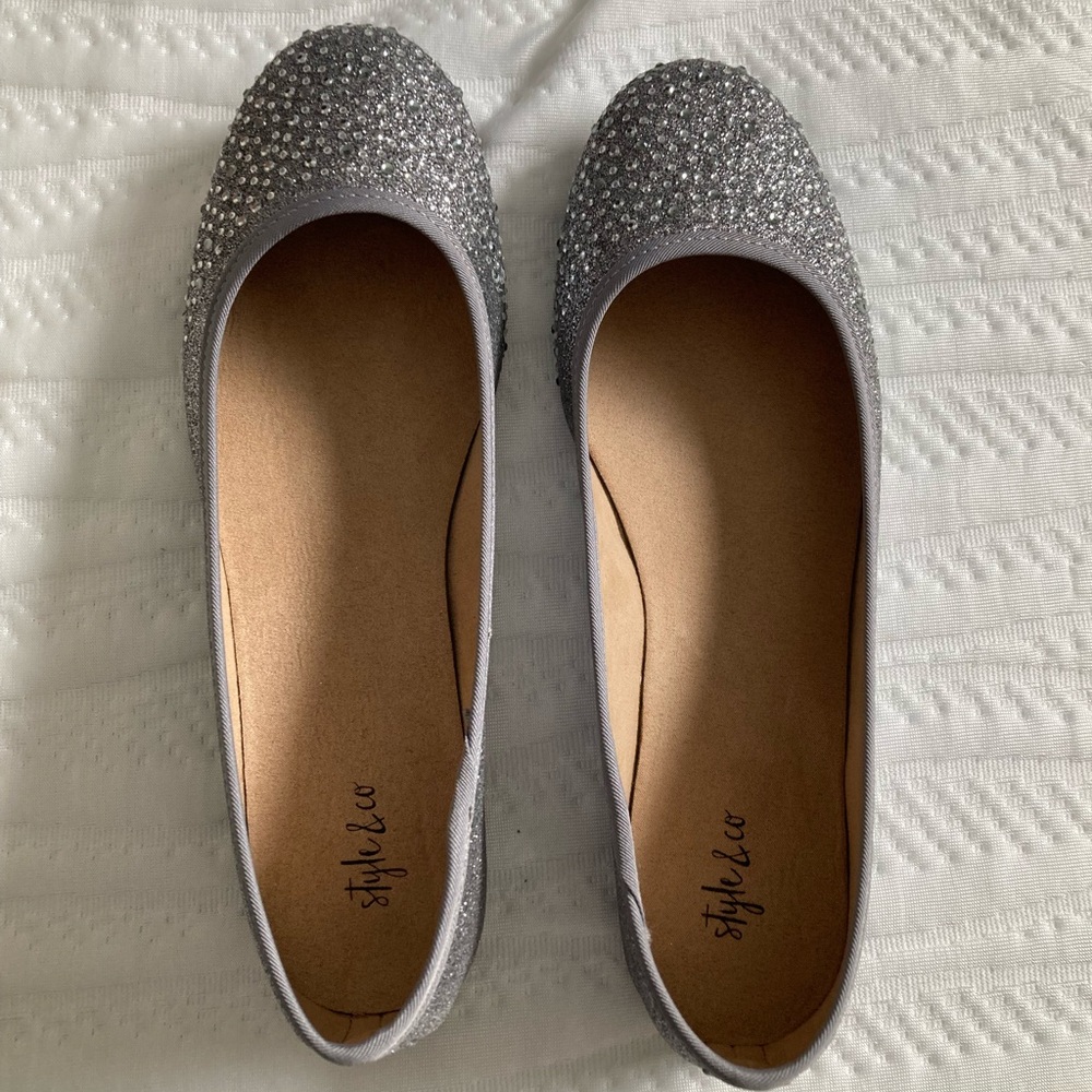 Style & Co Women’s Flat Sparkly Shoes